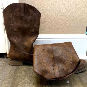 These country boots have been worn twice, but look brand new.